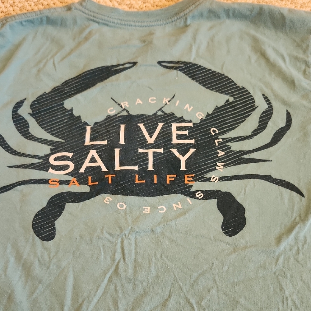 Salt Life Blue Cotton Tee